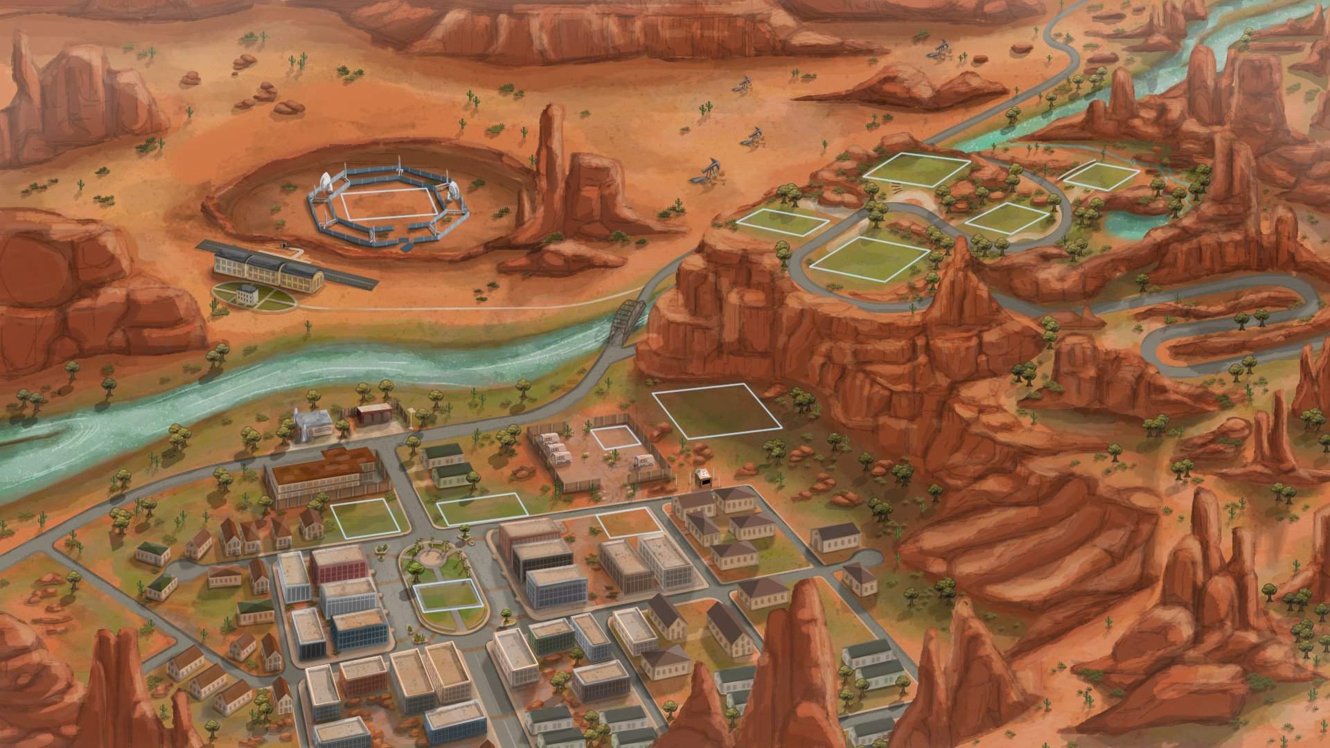 Красивые детализированные карты всех городков от NoirSims и DerShayan